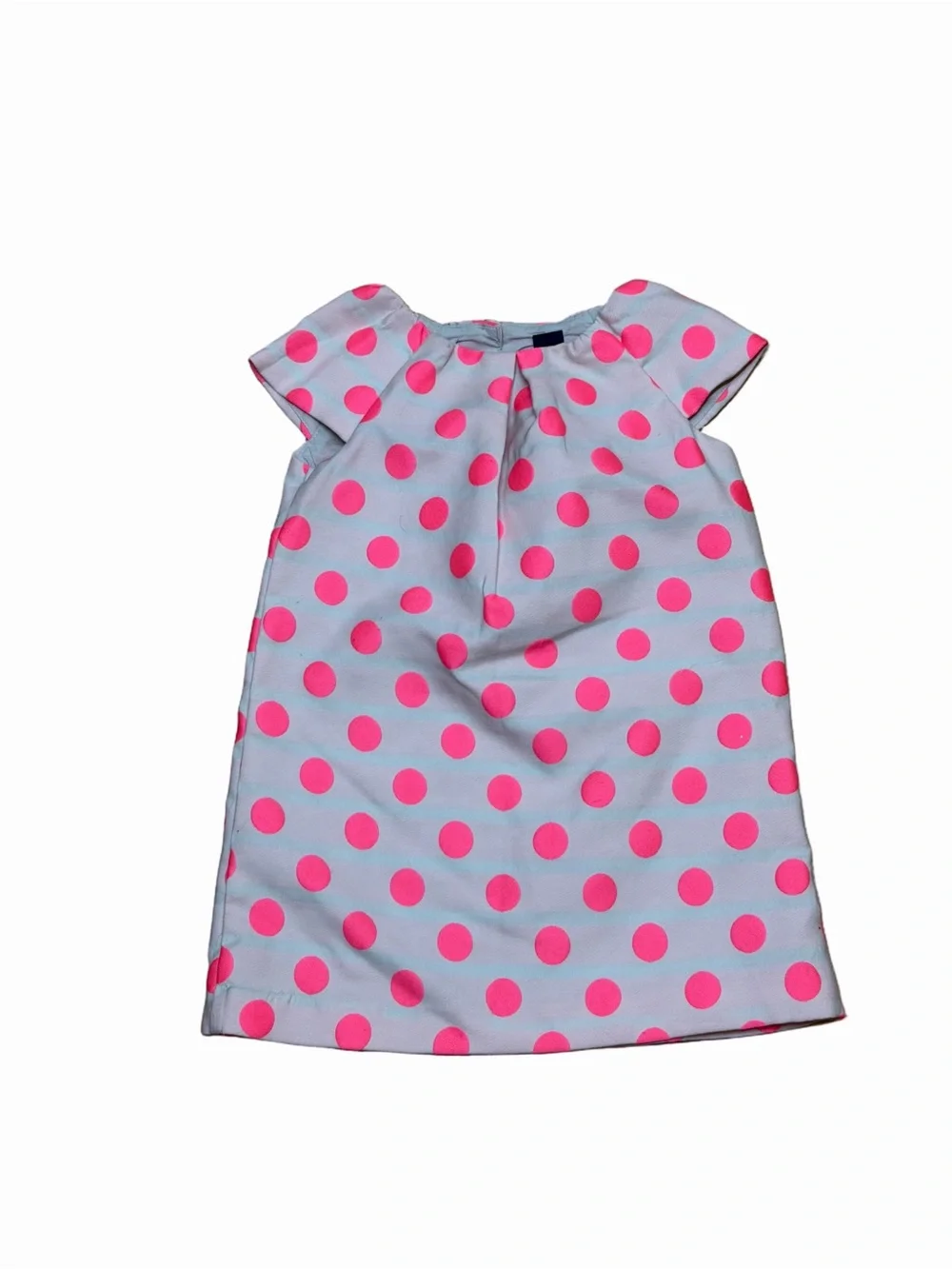 babyGap Toddler Girls 2 Years Pink Neon Polka Dot Short Sleeve Shift Party Dress